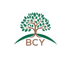 Obraz premium Initial BCY Letter Linked Logo for business and company identity. Modern BCY Letter Logo Vector Template with modern trendy golden logo. 