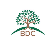 Initial BDC Letter Linked Logo for business and company identity. Modern BDC Letter Logo Vector Template with modern trendy golden logo.
