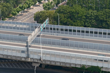 elevated roads in the city