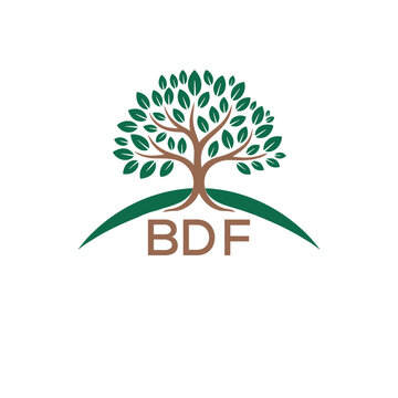 Initial BDF Letter Linked Logo for business and company identity. Modern BDF Letter Logo Vector Template with modern trendy golden logo.
