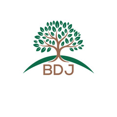 Initial BDJ Letter Linked Logo for business and company identity. Modern BDJ Letter Logo Vector Template with modern trendy golden logo.
