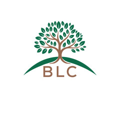 Obraz premium Initial BLC Letter Linked Logo for business and company identity. Modern BLC Letter Logo Vector Template with modern trendy golden logo. 