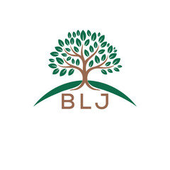 Initial BLJ Letter Linked Logo for business and company identity. Modern BLJ Letter Logo Vector Template with modern trendy golden logo.
