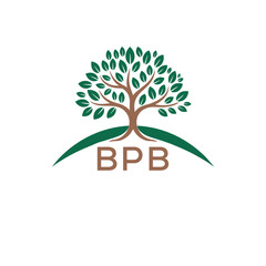 Obraz premium Initial BPB Letter Linked Logo for business and company identity. Modern BPB Letter Logo Vector Template with modern trendy golden logo. 