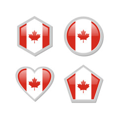Canada Day Celebration Vector Set