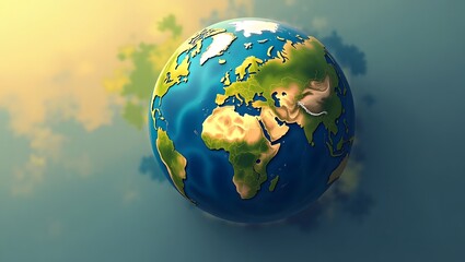 Naklejka premium Exploring Global Culture A Visual Journey Through Our Shared Planet