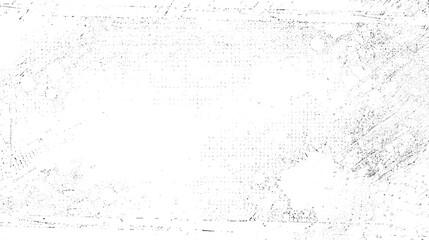 . Distressed spray grainy overlay texture. Dirty powder rough empty cover template. Aged splatter crumb wall backdrop 