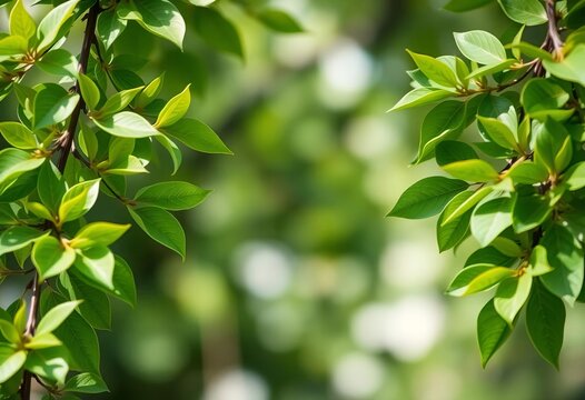 Crisp, green leaves fill frame, blurred for soft background, virtual background, pattern