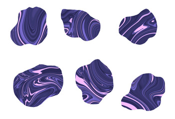 マーブル花びらセット