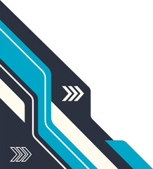 Abstract Geometric Modern Corner