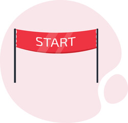 Start Banner for Events and Competitions – Vector Design