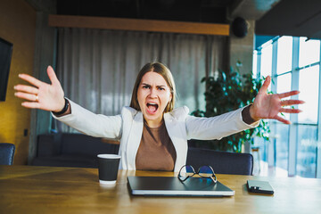 In a modern office, a frustrated businesswoman shares her emotions in a crucial meeting, as tensions rise, showcasing the complexity of corporate dynamics and communication challenges
