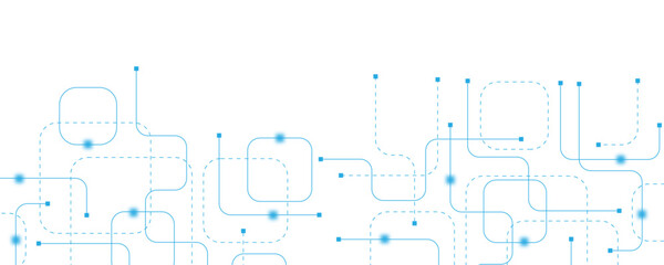 Abstract futuristic technology background. Technology background with crossed lines and dots.