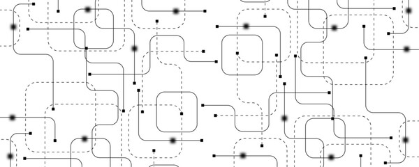 Technology abstract background with circuit board texture. Creative idea AI banner. Internet technology. Tech concept for poster, header, web banner, website, presentation.