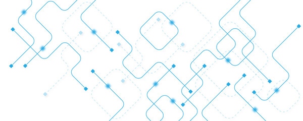Abstract futuristic technology background. Technology background with crossed lines and dots.
