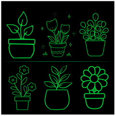Flower   Vector Set 12