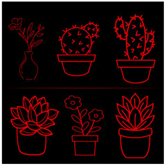 Flower   Vector Set 11