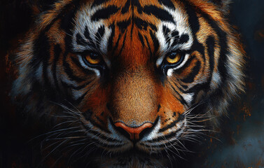 In the Depth of Color, the Tiger Watches You
