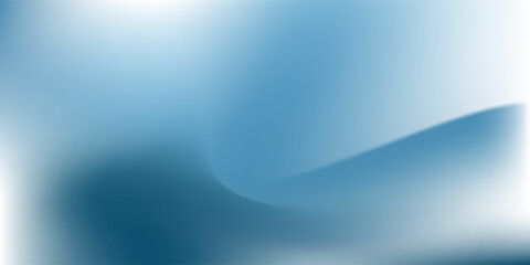 Panoramic abstract blue background for product presentation with sunlight and blurred modern abstrak