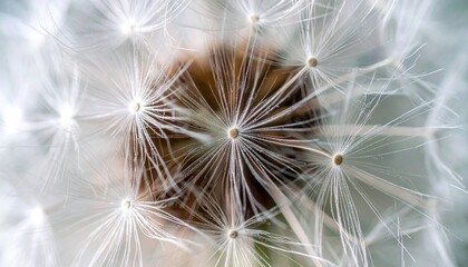 Close up of dandelion seeds