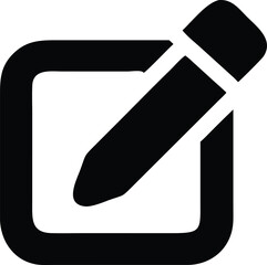 Vector illustration of a pencil icon button design symbol
