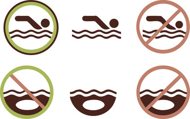 A funny cartoon face vector set with mustache, beard, and glasses icons in a vintage style collection