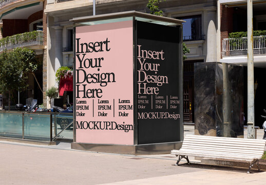 kiosk ready OOH AD in Barcelona