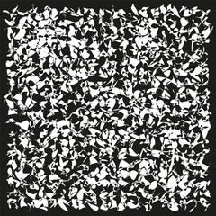 Black white noise. Abstract texture icon. Digital static shape. Vector chaos.