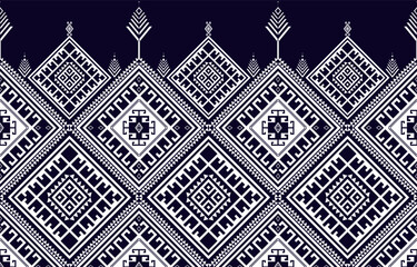 Abstract ethnic geometric pattern design for background or wallpaper.