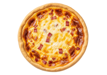 quiche lorraine, vue du dessus