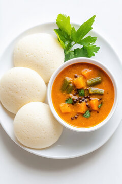 idali sambar in white plate