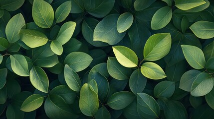 Green leaves background pattern