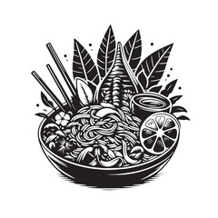 Black Pho Silhouette Vector, High Quality Illustration on White Background