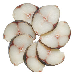 slices of raw fish