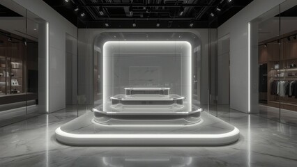 Premium E-commerce Display Podium: AR-Ready Showcase for DTC Brand Marketing