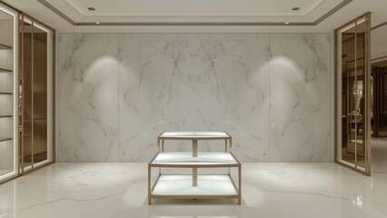 Futuristic Blue Glow Tech Podium | 3D Gadget Showcase Stage for Product Launch (4K)