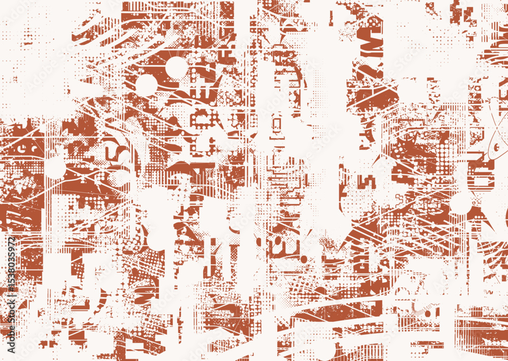 Fototapete glitch distorted geometric shape . noise destroyed logo . trendy defect error shapes . glitched fram