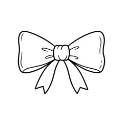 Hand Drawn Ribbon Bow Icon