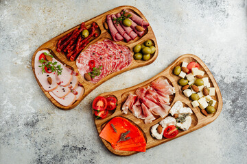 wooden hand-made snack serving tray