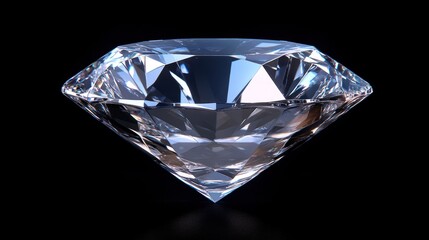 Sparkling diamond on black (2)