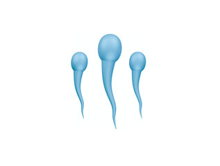 sperm icon 3d illustration render