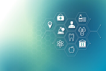 modern medical science background template for Cover design  banner, flyer and poster