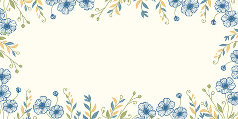 abstract floral wallpaper featuring tropical botanical leaf clusters.modern wall background for card banner and scrapbook poster

