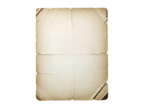 Old Paper Manuscript Transparent Background Vintage Historical Document Concept