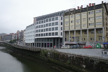 Urbanscape in the city of Bilbao, Spain