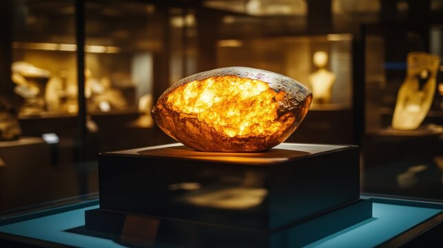 Glowing Amber A Museum Exhibit of Ancient Resin
