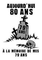 80 ans tombe memoire mort souvenir anniversaire