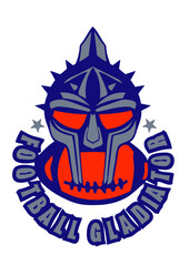 foot americain gladiateur football logo sport