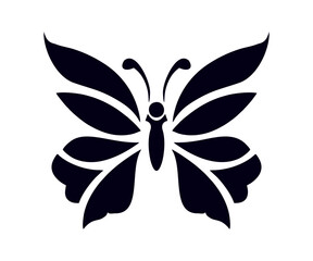 Butterfly silhouette art