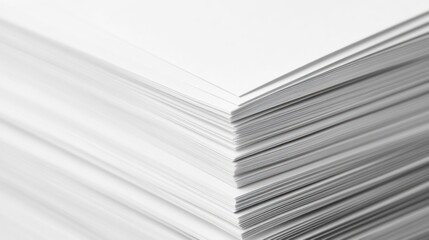 Stack of white paper
